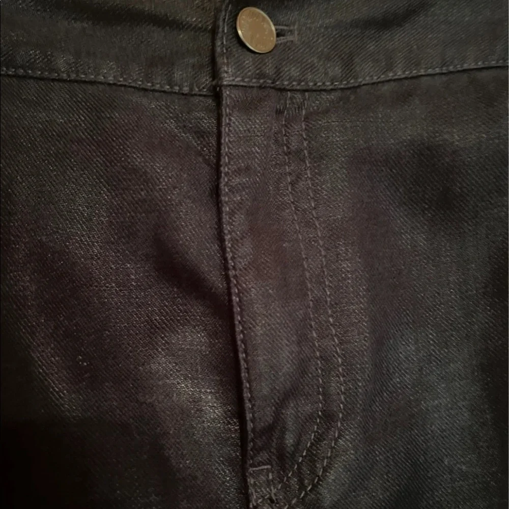 Navy linen pencil skirt - Picture 3 of 8